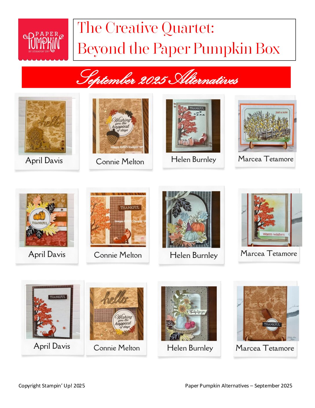 Paper Pumpkin Alternatives - September 2025